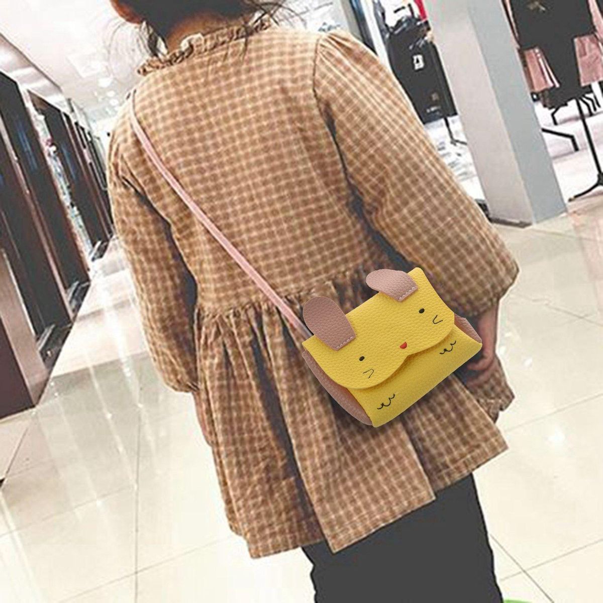 PU Leather Kids Rabbit Mini Messenger Bag Baby Girls