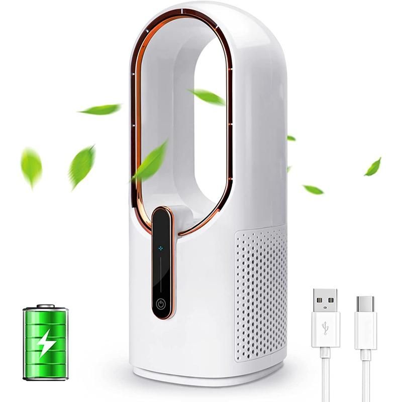 Desk Fan less Office Fan Small Cooling Fan Portable Silent Fan Type-C Charging for Office Living Room Bedroom
