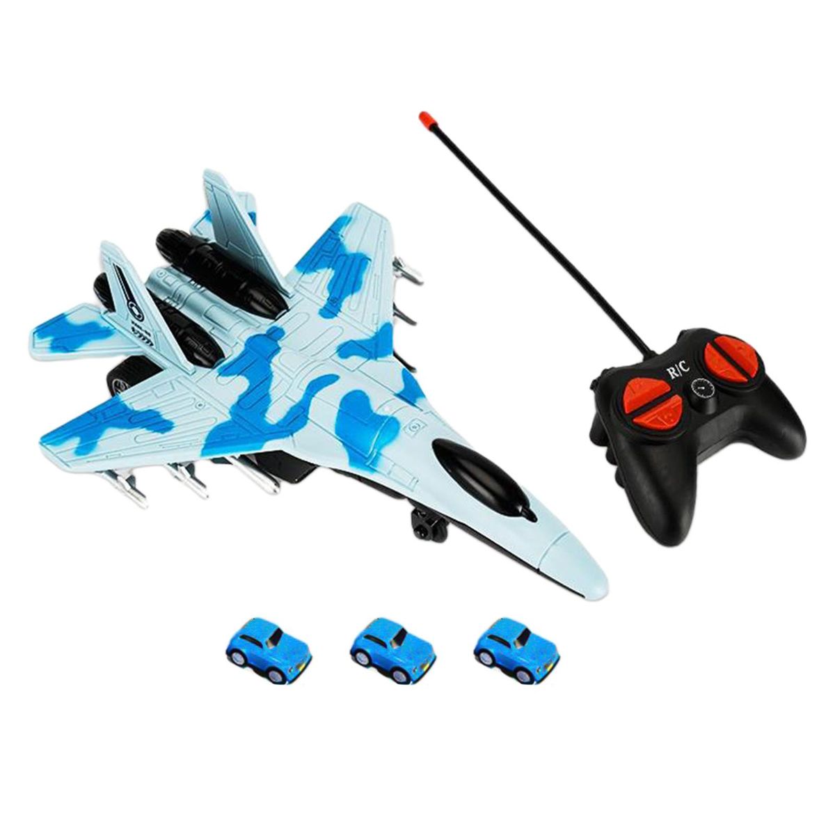 RC Airplane Toys Gifts With 27-Frequency Remote Control For Kids Blue