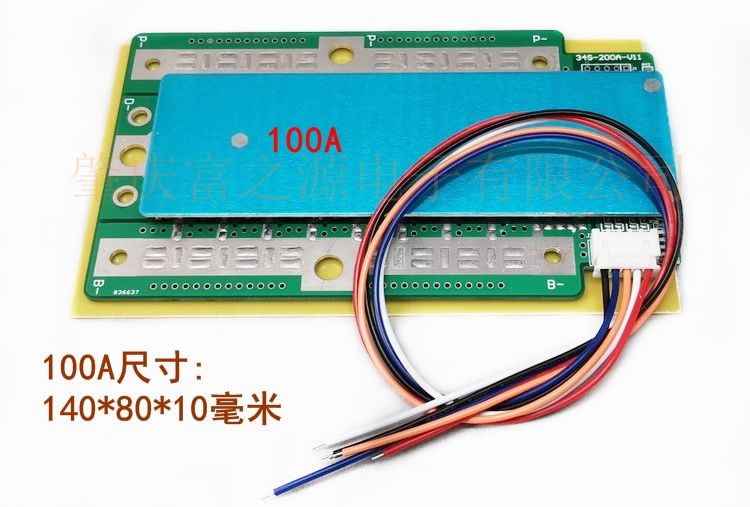 4S 12V 100A 130A 200A 260A 300A 390A BMS CELL LifePo4 Lithium Battery Protection Board Balance Motorcycle Car Start RV Inverter-100A