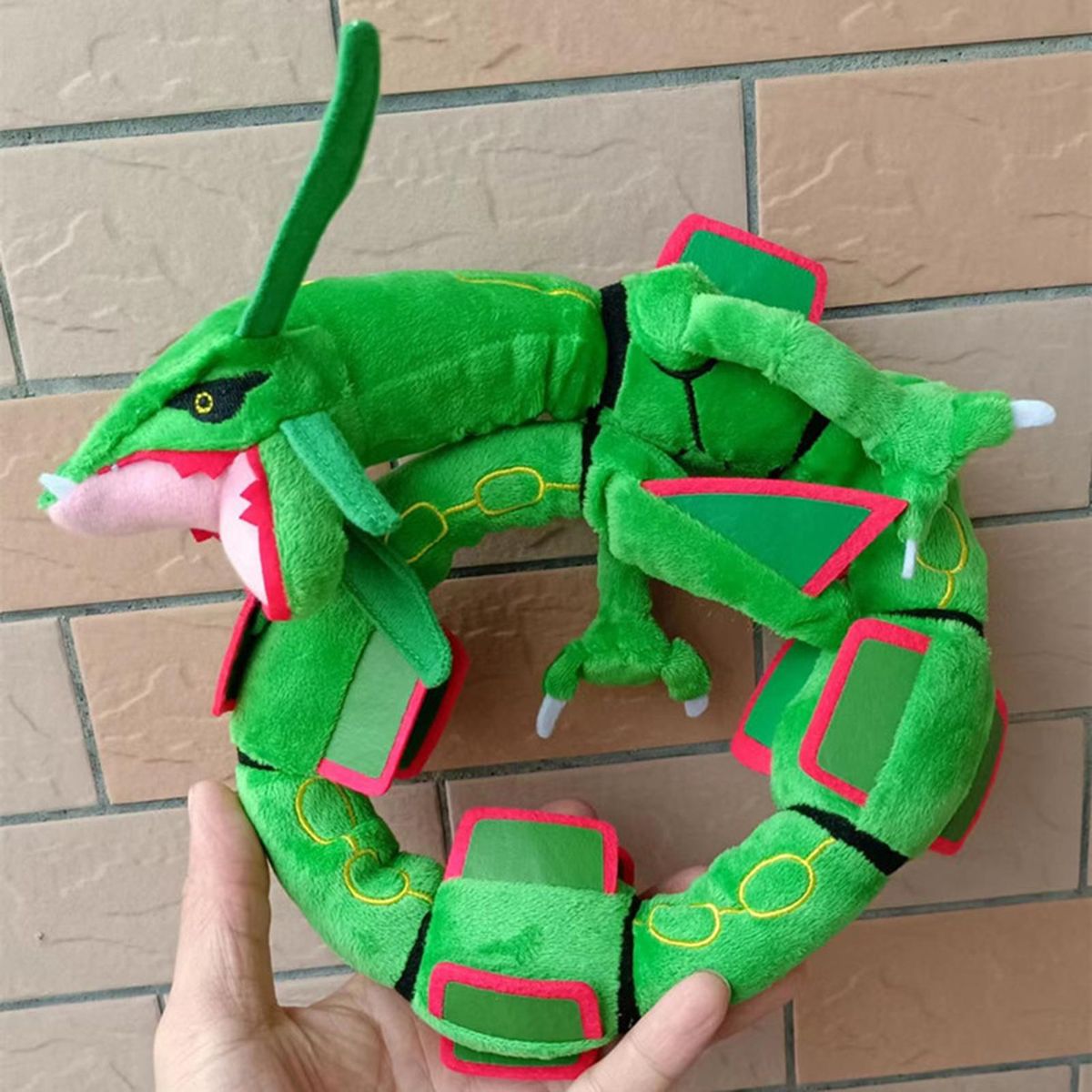 Rayquaza Plush Toy Japan Anime Cartoon Stuffed Animal Doll Toy Green