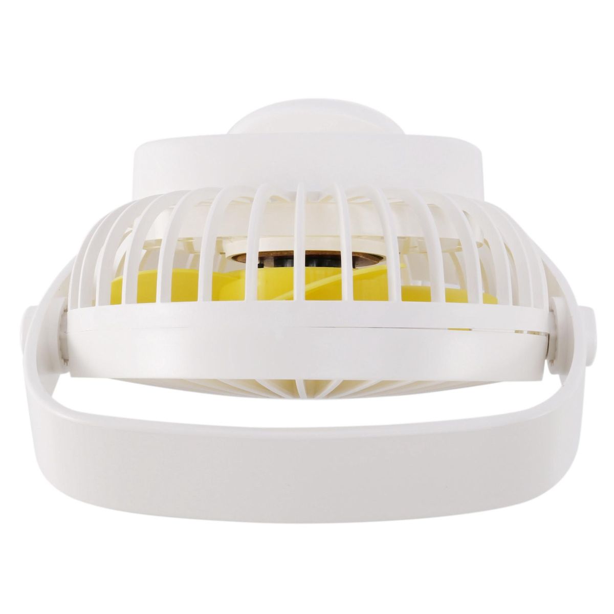 Mini Usb Rechargeable Air Cooling Fan Clip Desk Fan Dual Use Home Student Dormitory Bedside Portable Desktop Office Fan White