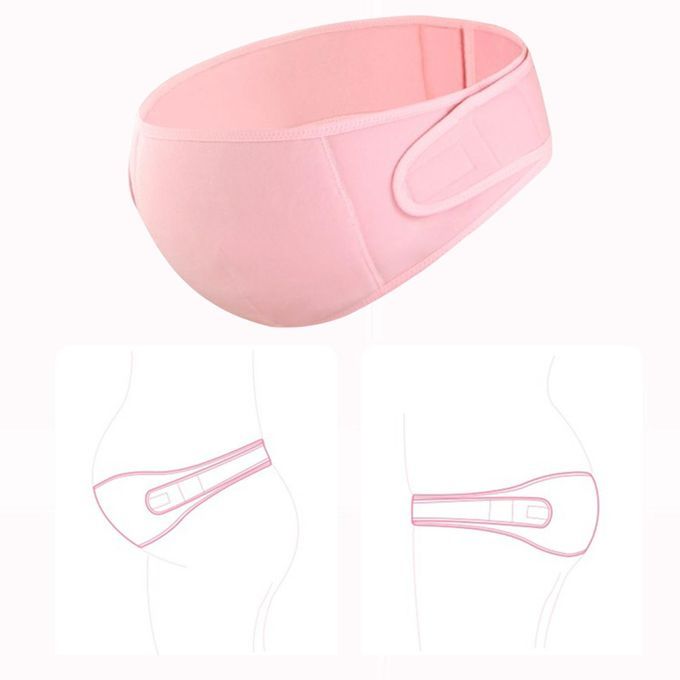 Maternity Belly Band Pregnancy Support For  Waist XL Pink