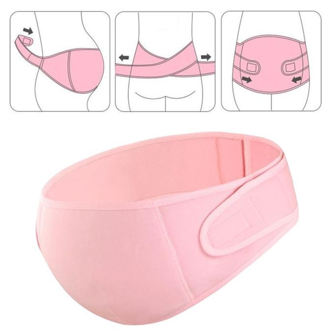 Maternity Belly Band Pregnancy Support For  Waist XL Pink