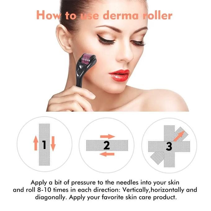 Health and beauty 540 microneedle derma roller instrument facial 0.92 mm titanium needle skin care tool