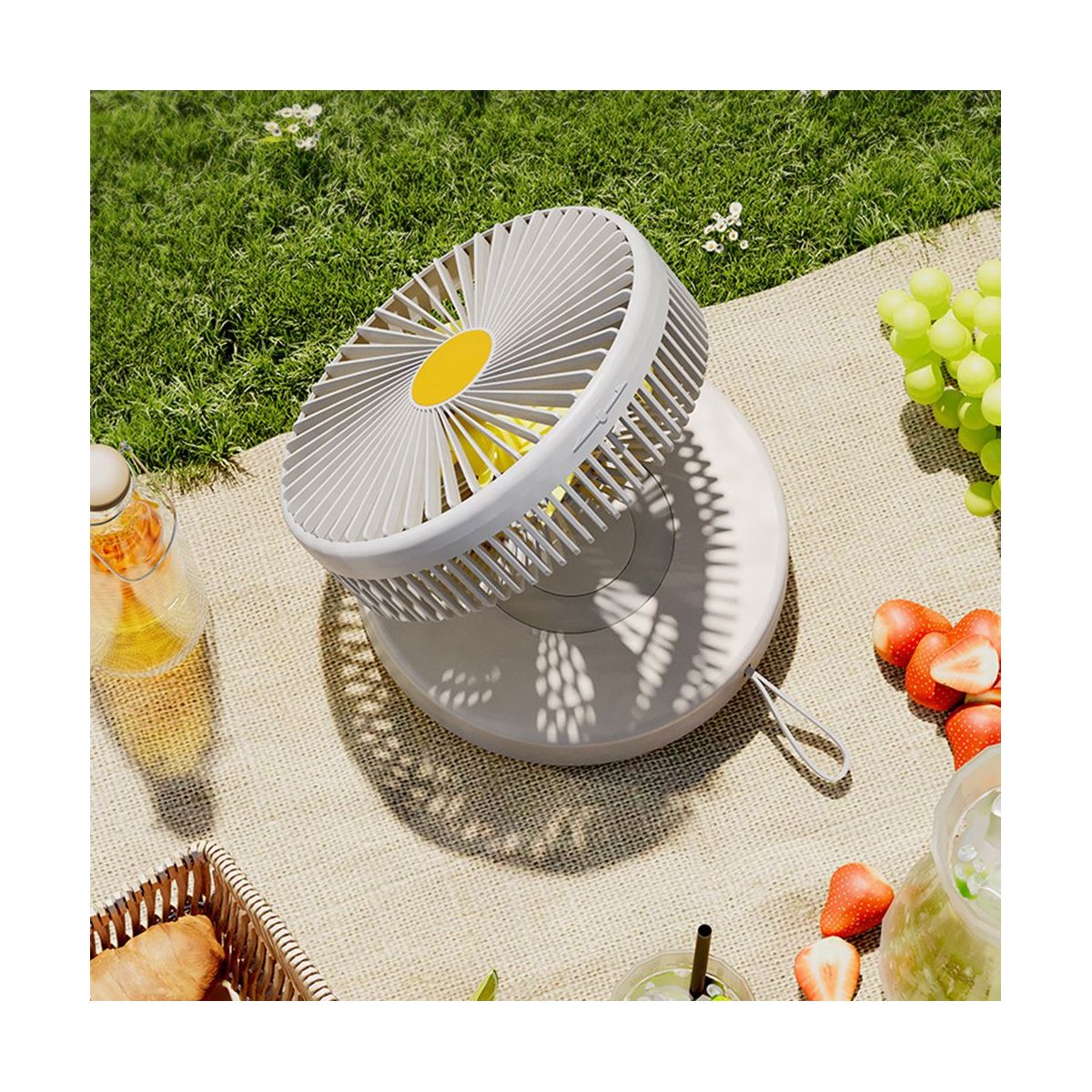 USB Desktop Folding Fan Rechargeable Portable Min