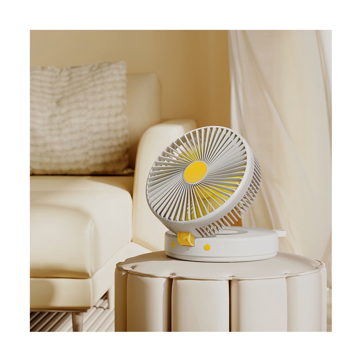 USB Desktop Folding Fan Rechargeable Portable Min