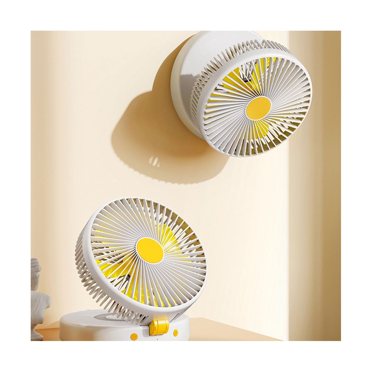 USB Desktop Folding Fan Rechargeable Portable Min