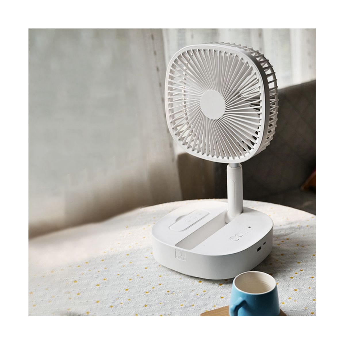 Battery Operated Desk Fan 7200MAh Portable Oscilla