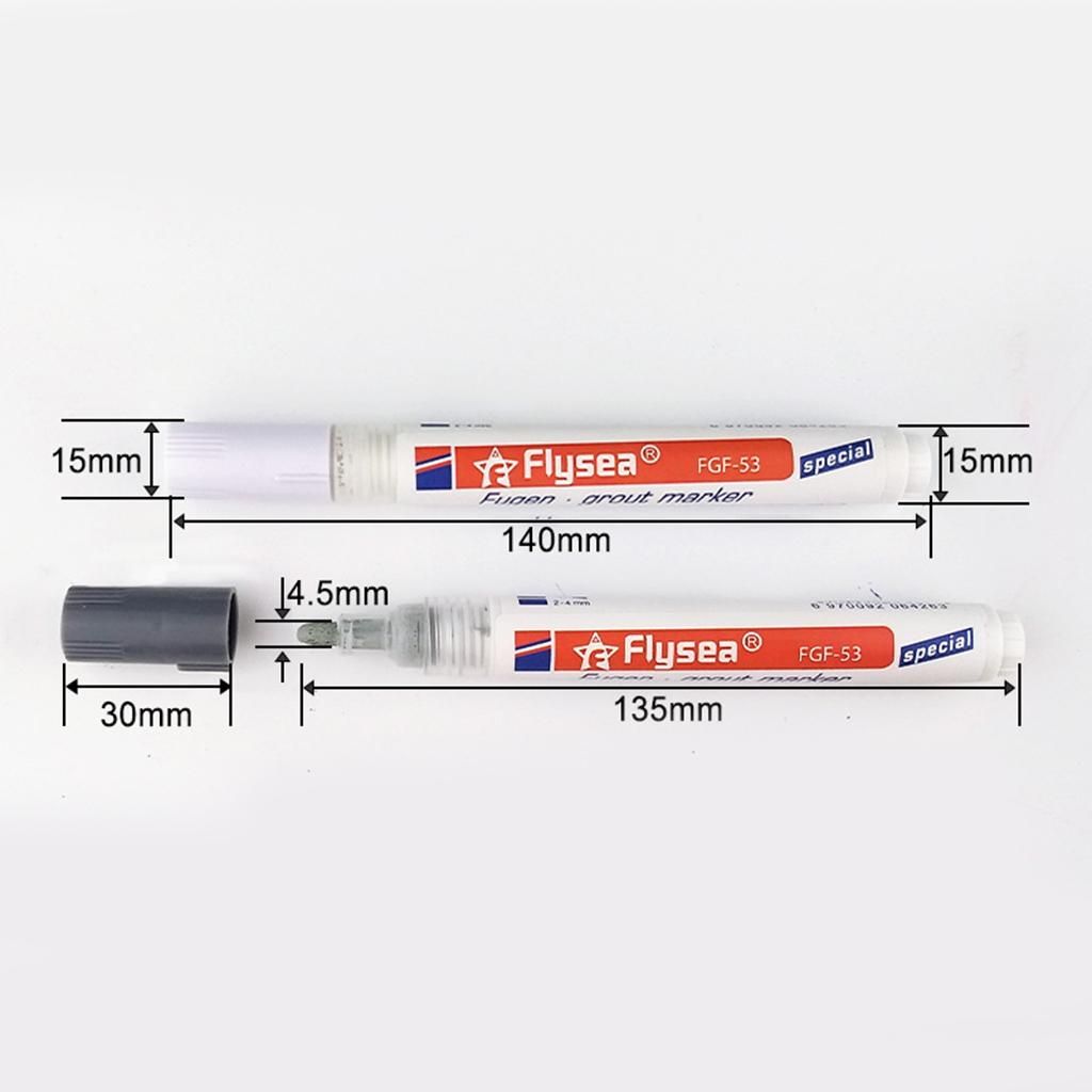 Ceramic Tile Marker Pens White White