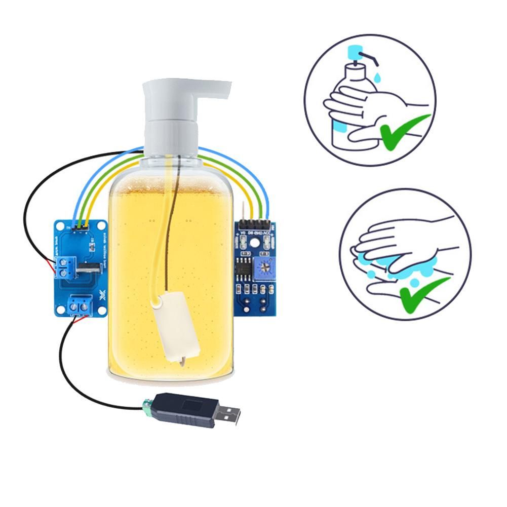 Auto Sensing Hand Sanitizer Pump DIY Graphical Programming