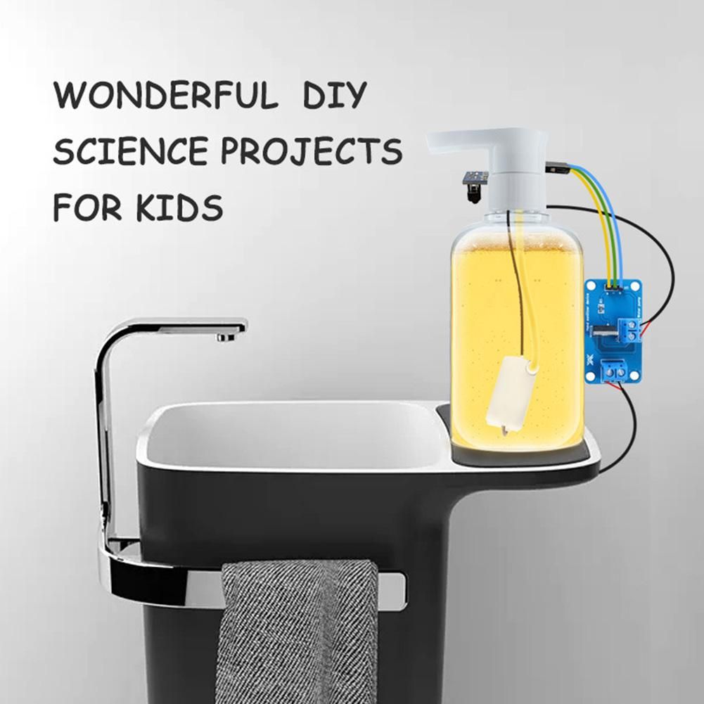 Auto Sensing Hand Sanitizer Pump DIY Graphical Programming
