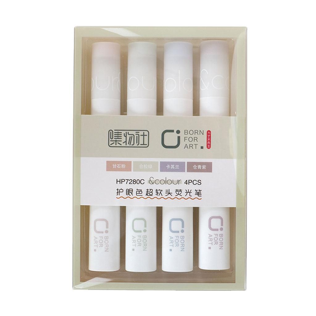 6 Pcs Olorful Highlighters Pens Set Marker For Home Office School C