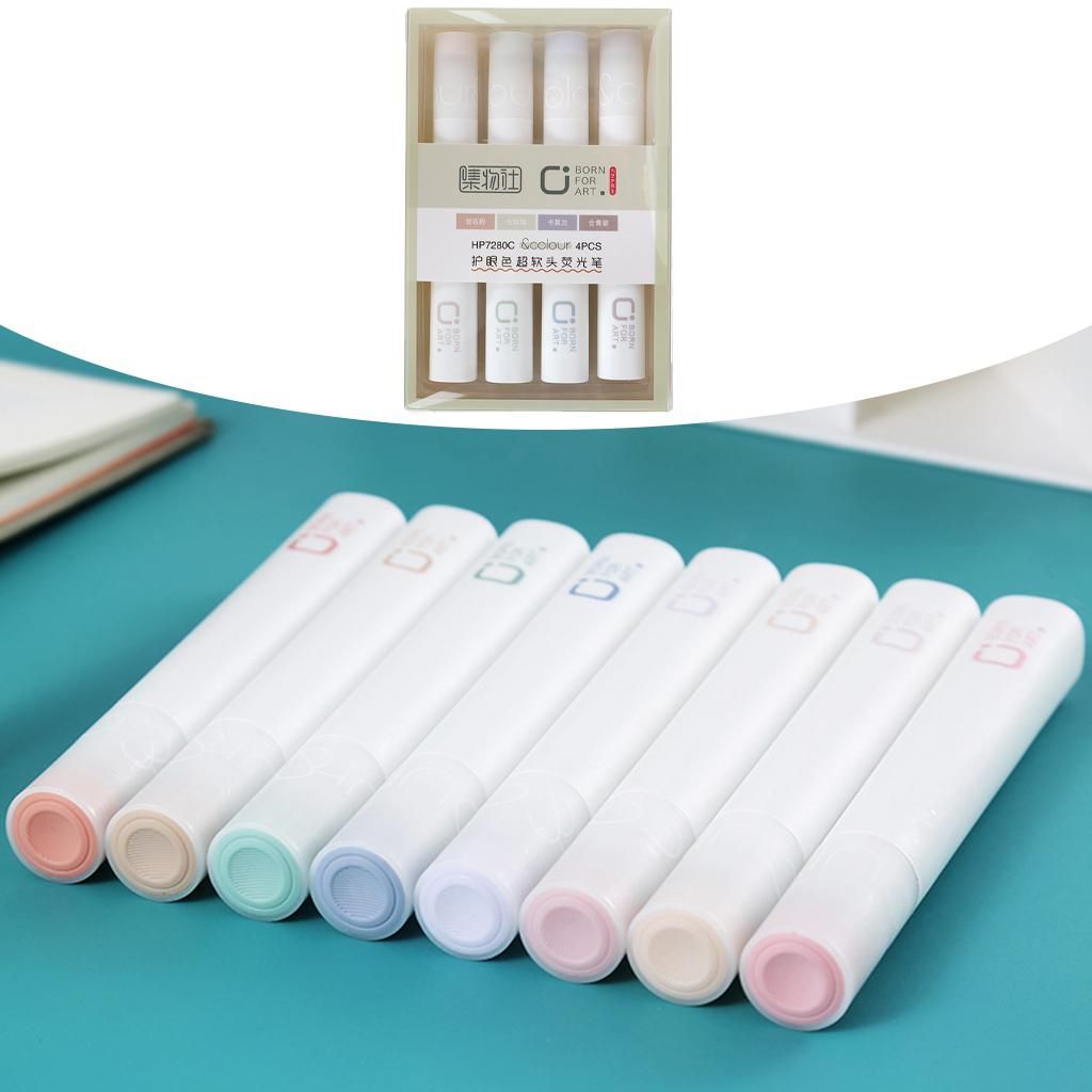 6 Pcs Olorful Highlighters Pens Set Marker For Home Office School C