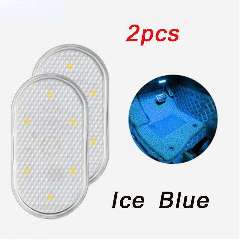 2pcs Car LED Touch Lights Wireless Car Interior Light