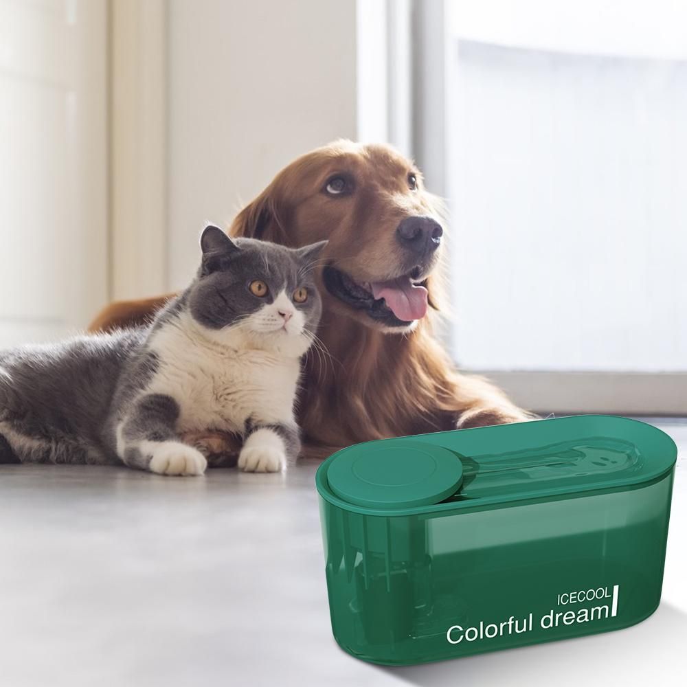Automatic Pet Water Dispenser 1.3L Cat Water Fountain Quiet U-shaped Water Flow for Cats Dogs Pets