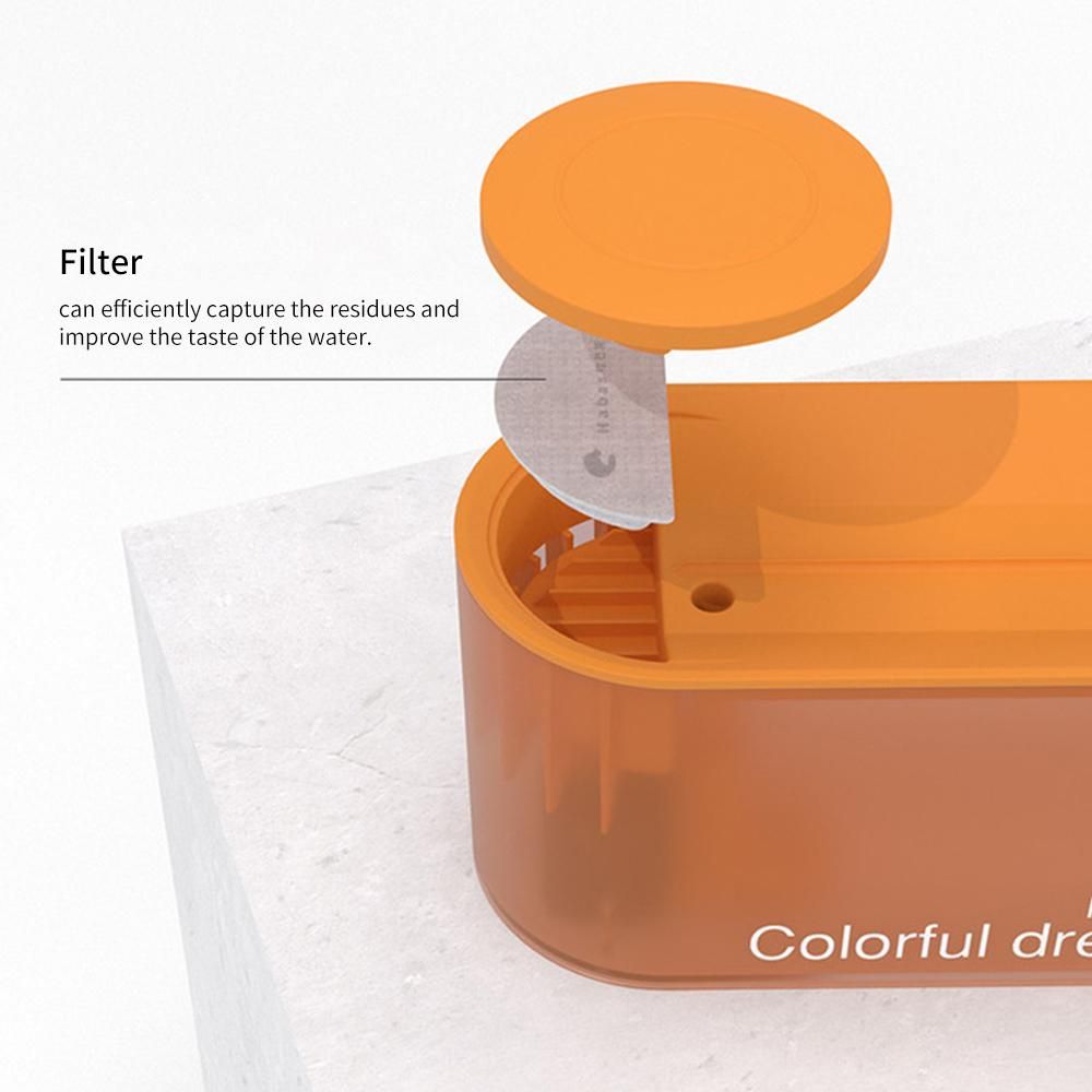 Automatic Pet Water Dispenser 1.3L Cat Water Fountain Quiet U-shaped Water Flow for Cats Dogs Pets
