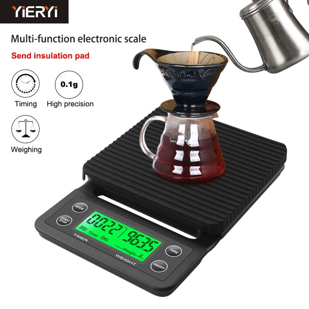 3kg/0.1g 5kg/0.1g Drip Coffee Scale With Timer Por