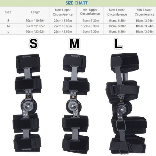 Adjustable Hinged Knee O Brace Left Right Leg Fracture Ortho