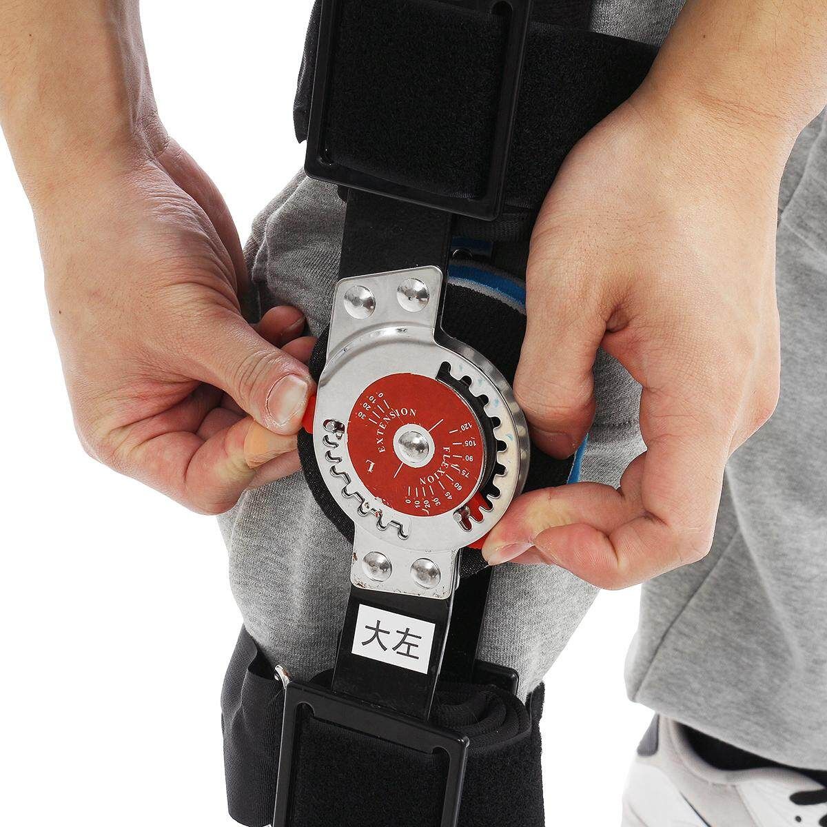 Armo Line Adjustable ROM Knee Brace Post Op Hinged Leg Universal Size NHS # Left Leg
