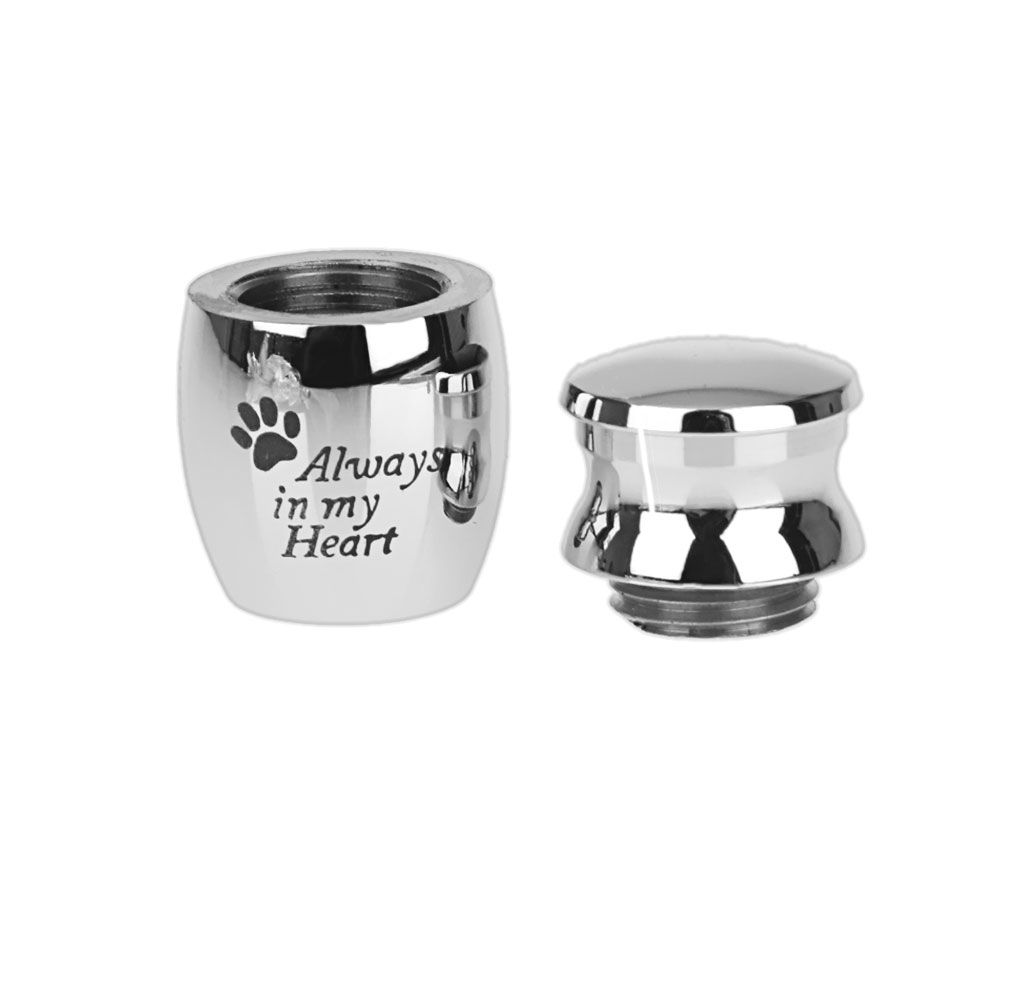 2pcs Love Always In Heart Keepsake Cremation  Urn Container Jar