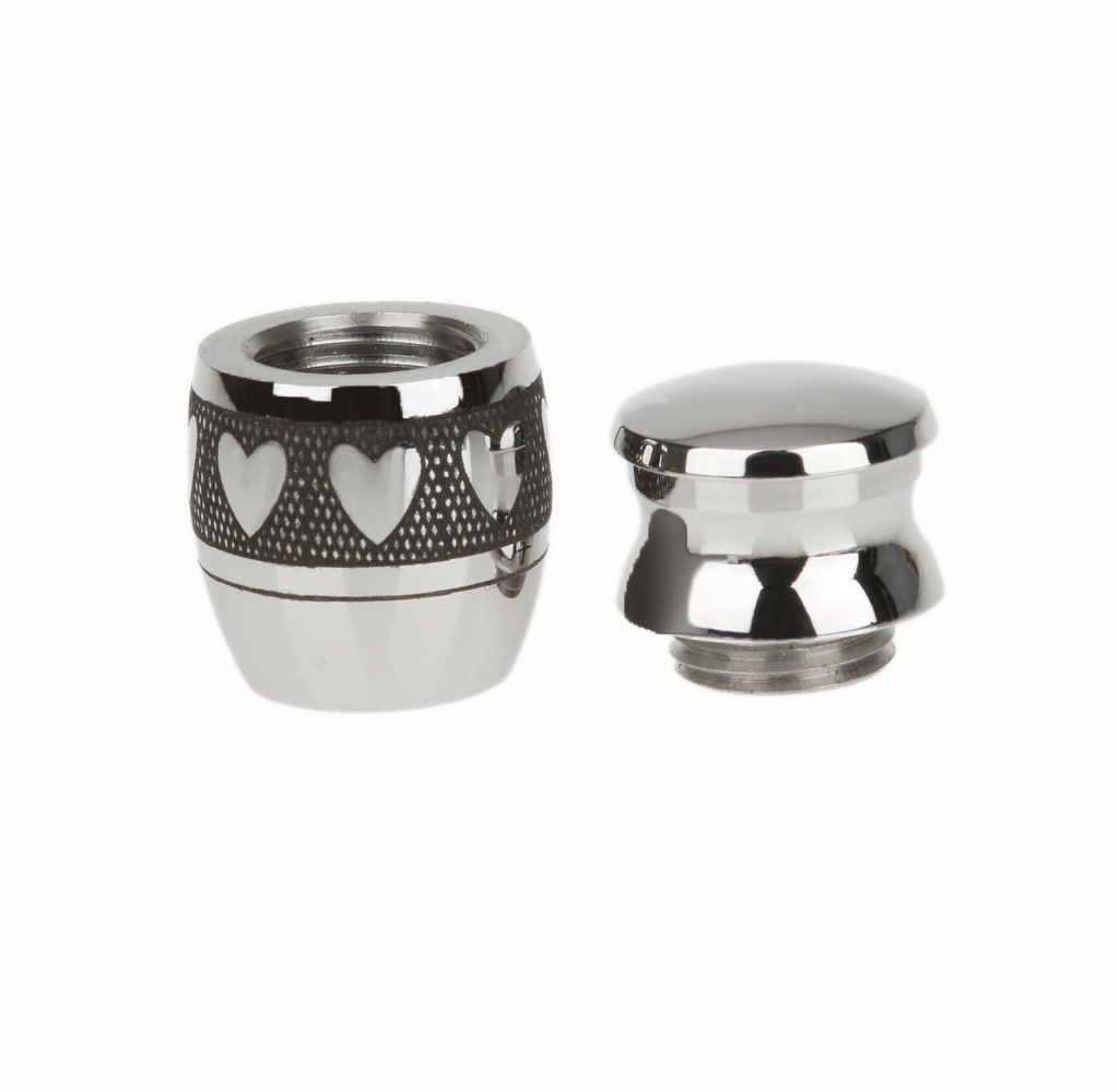 2pcs Love Always In Heart Keepsake Cremation  Urn Container Jar