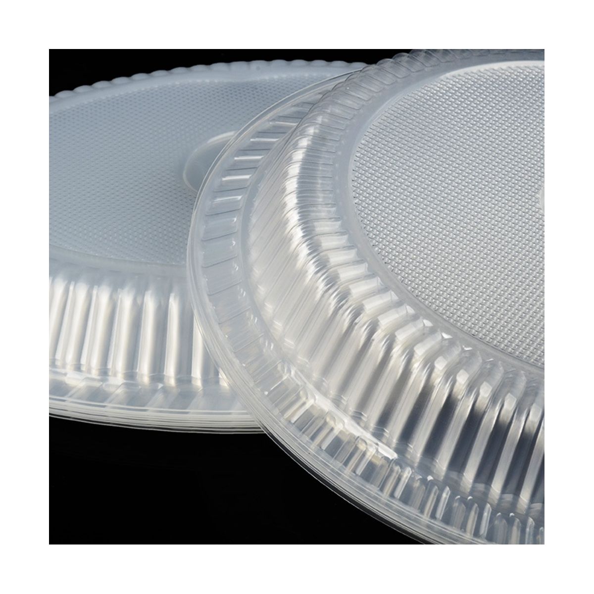 100PCS Clear Plastic Plates Disposable Plates for Dessert &