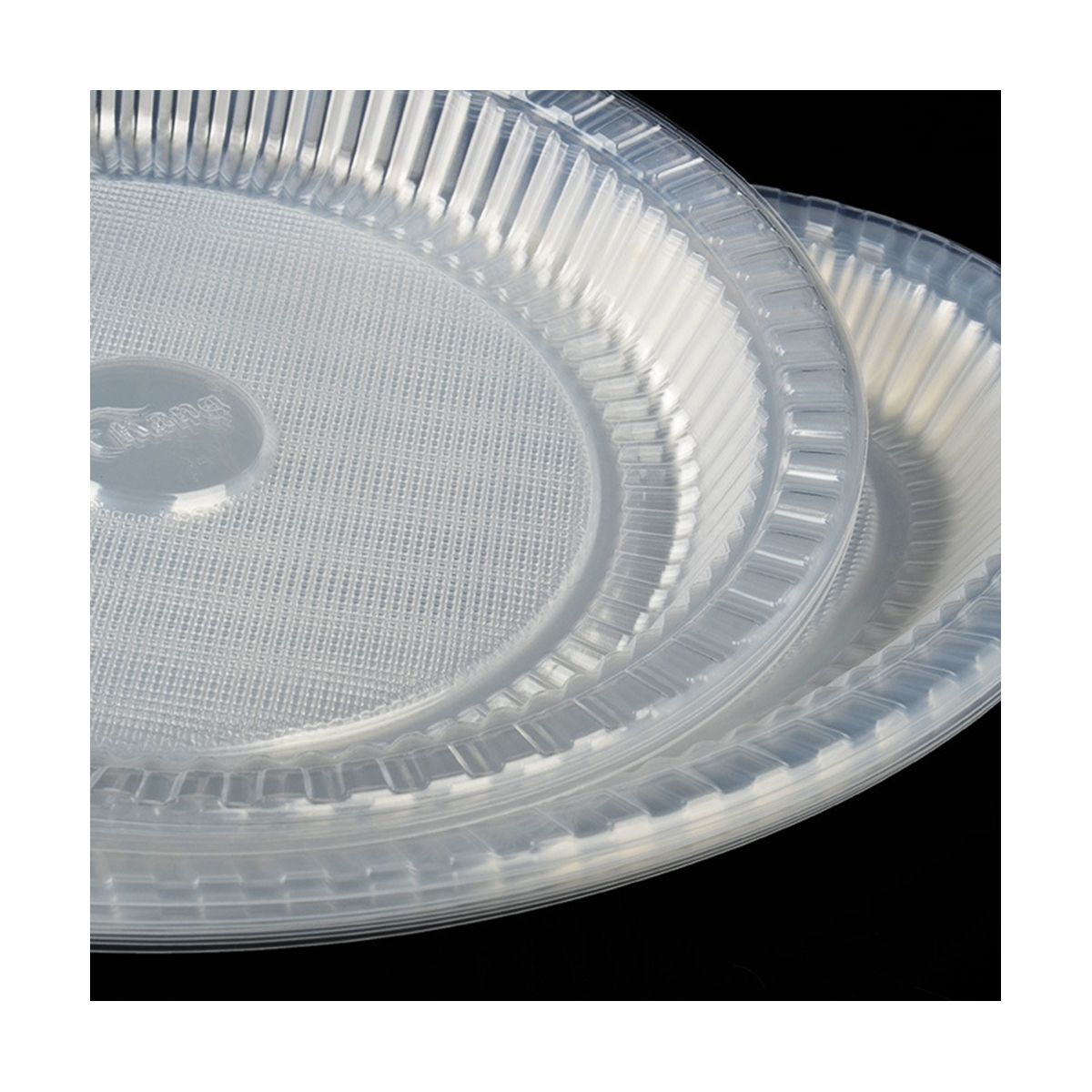 100PCS Clear Plastic Plates Disposable Plates for Dessert &