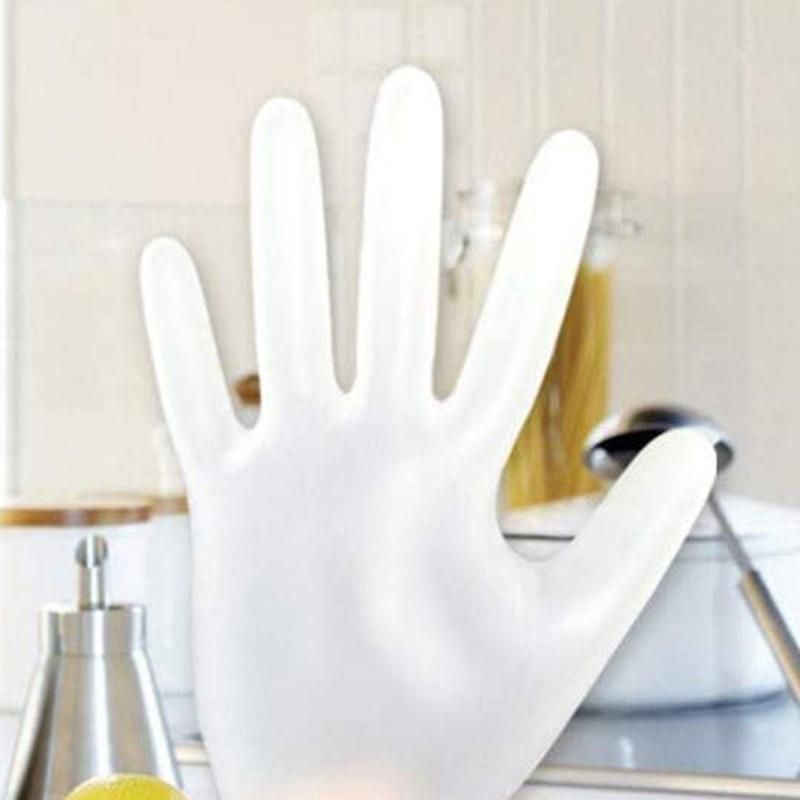 50 Pcs Disposable Gloves , Ambidextrous Protective Powder-Free Latex-Free PVC Gloves for Dishwashing Automotive Food Processing Salons Workshops,S