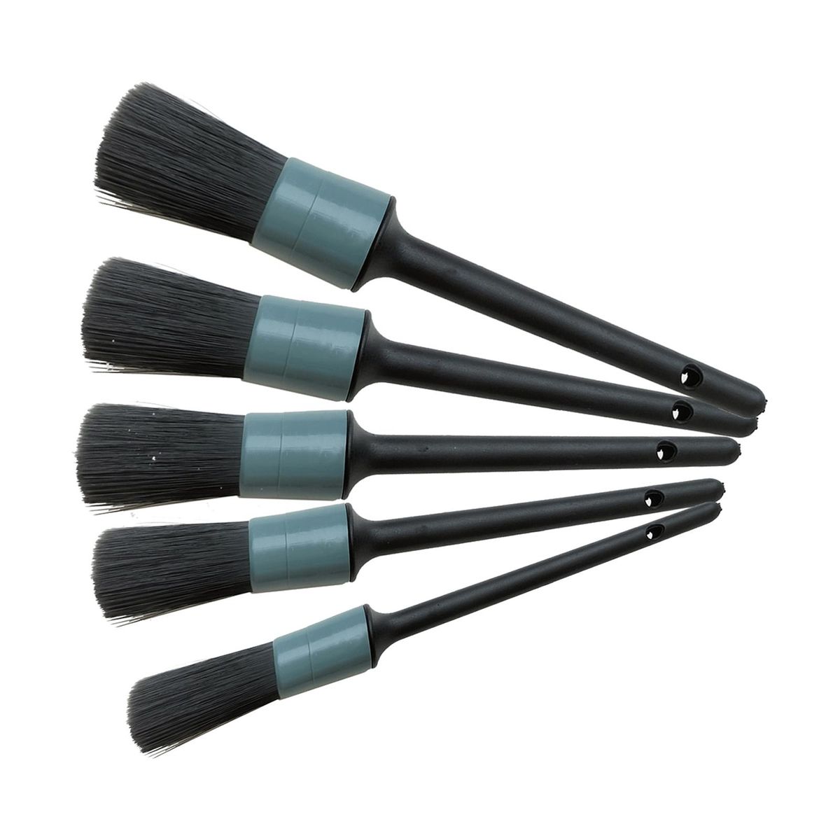 5 Pieces Car Detailing Brush Set With Hole On The Top Of Handle