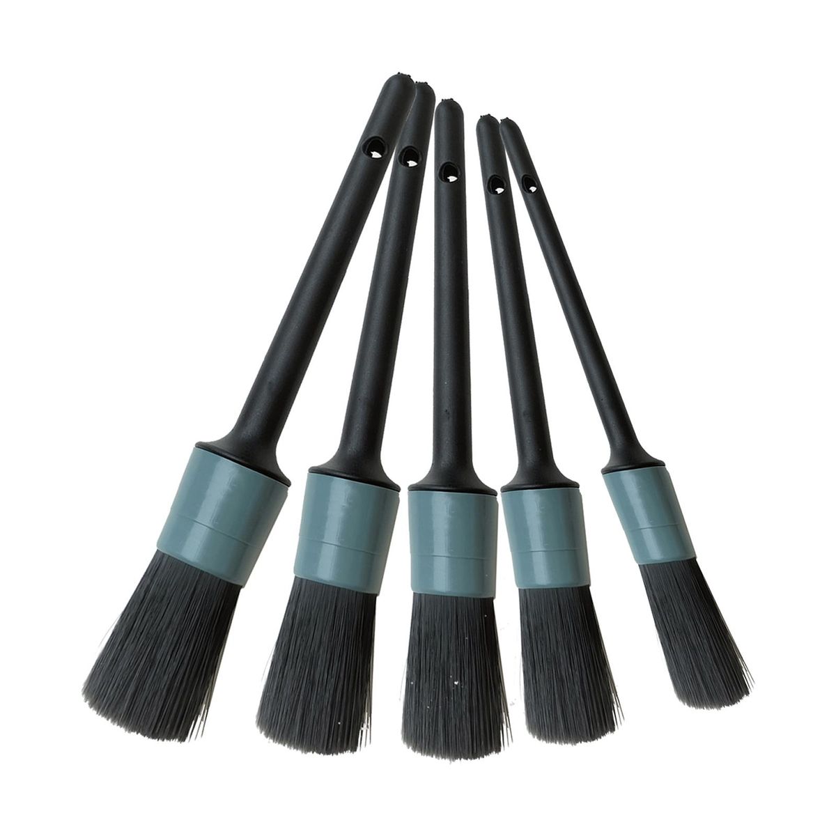 5 Pieces Car Detailing Brush Set With Hole On The Top Of Handle