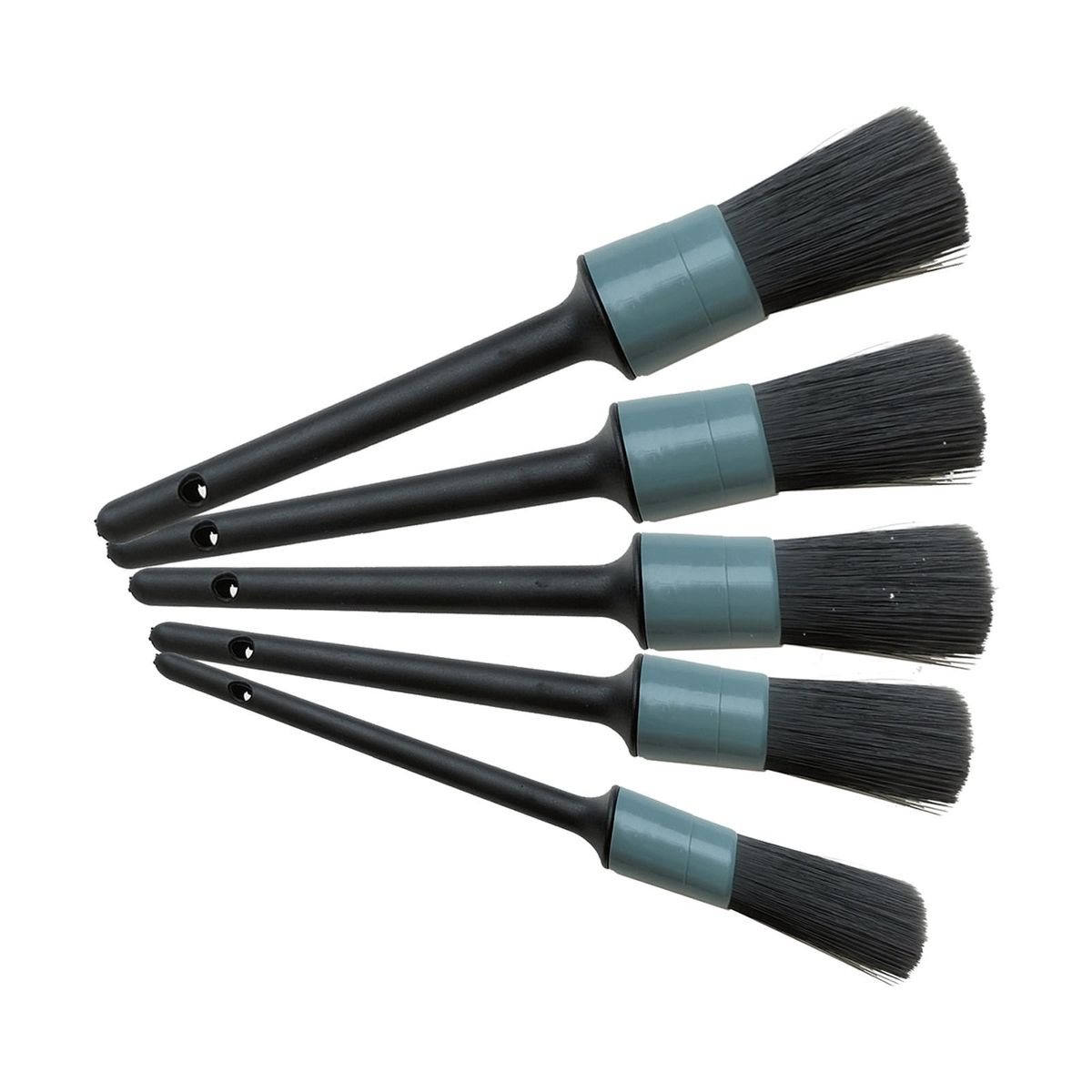 5 Pieces Car Detailing Brush Set With Hole On The Top Of Handle