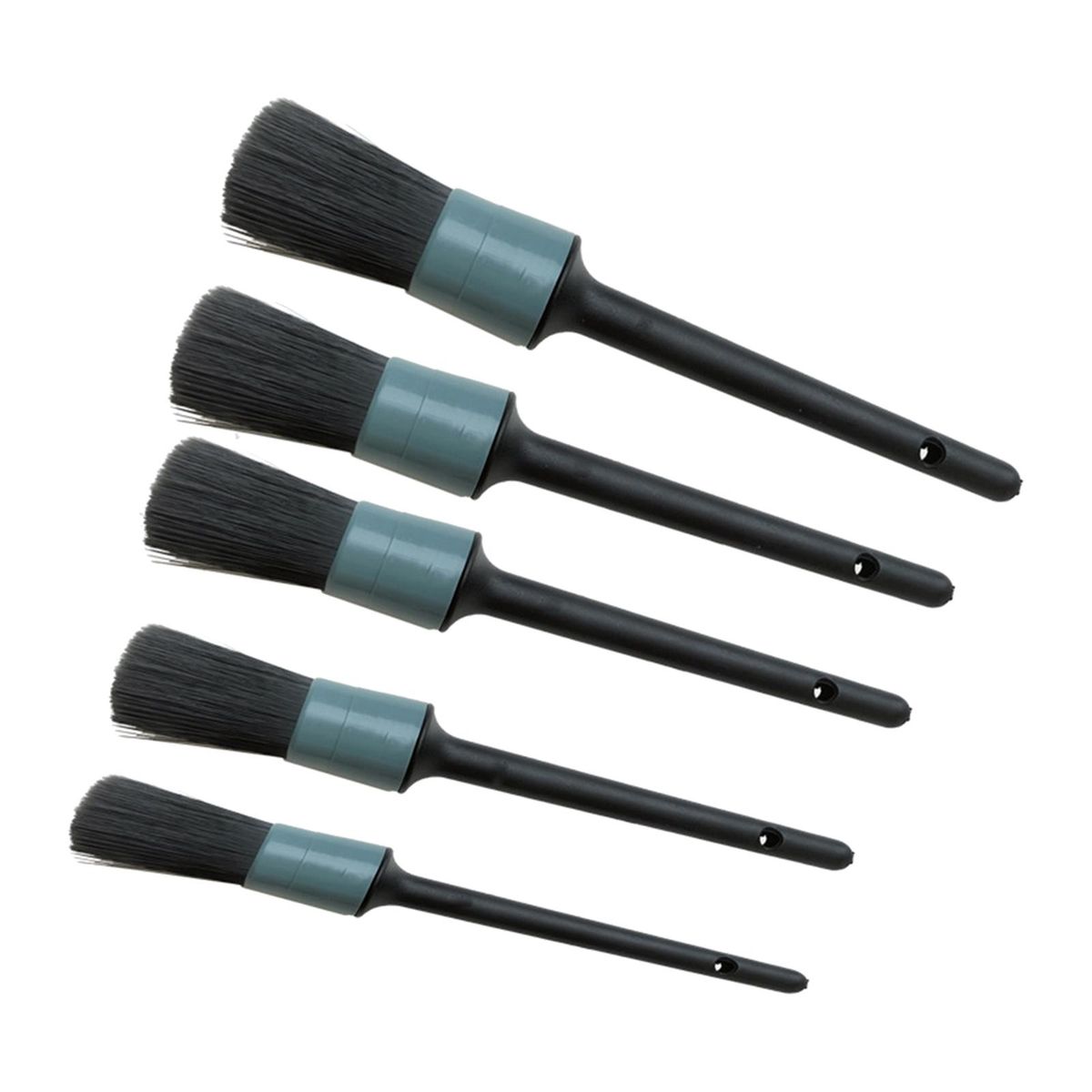 5 Pieces Car Detailing Brush Set With Hole On The Top Of Handle