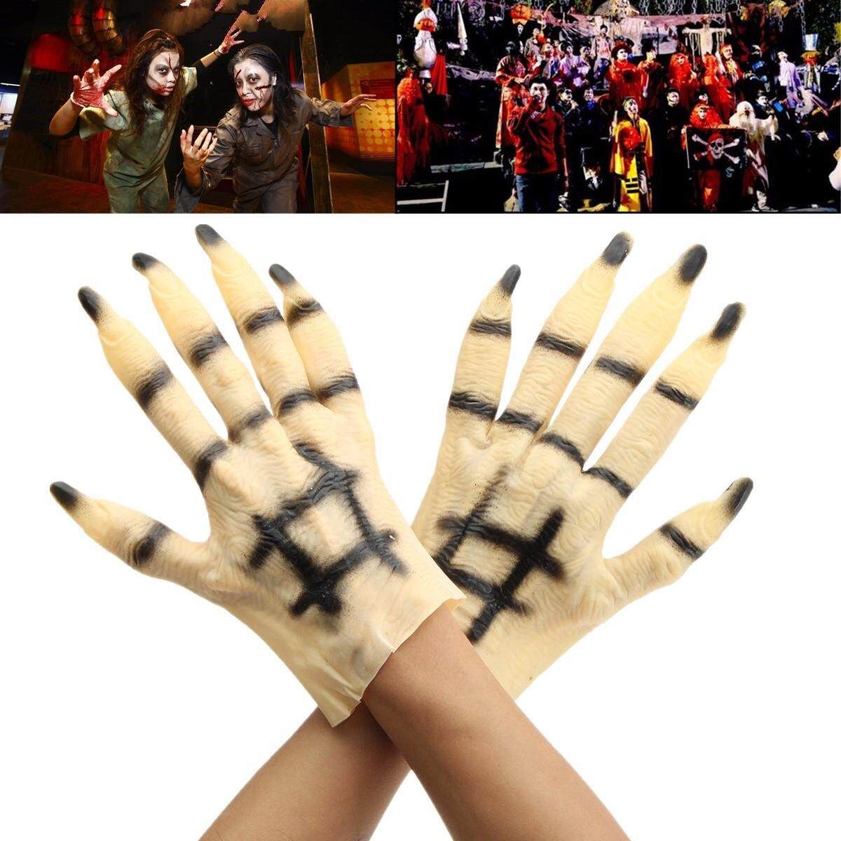 Halloween Cosplay Horror Monster Devil Wolf Paws Claws Hand Latex Unisex