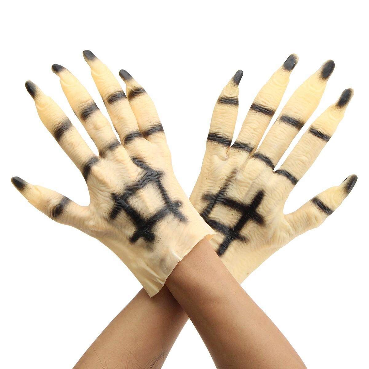 Halloween Cosplay Horror Monster Devil Wolf Paws Claws Hand Latex Unisex