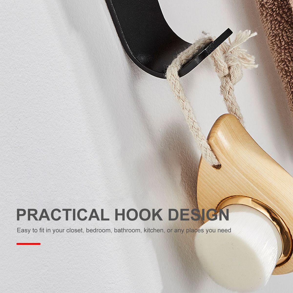 Swivel Out Towel Racks With Hooks 4-Bars Foldable Arms Bath