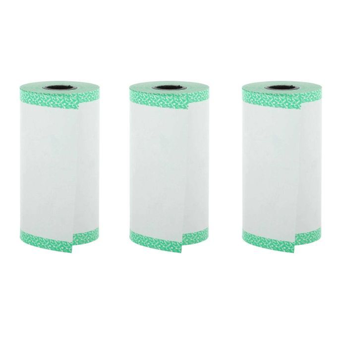 3x Thermal Cash Register Printing Paper Roll Label Printer Color Green