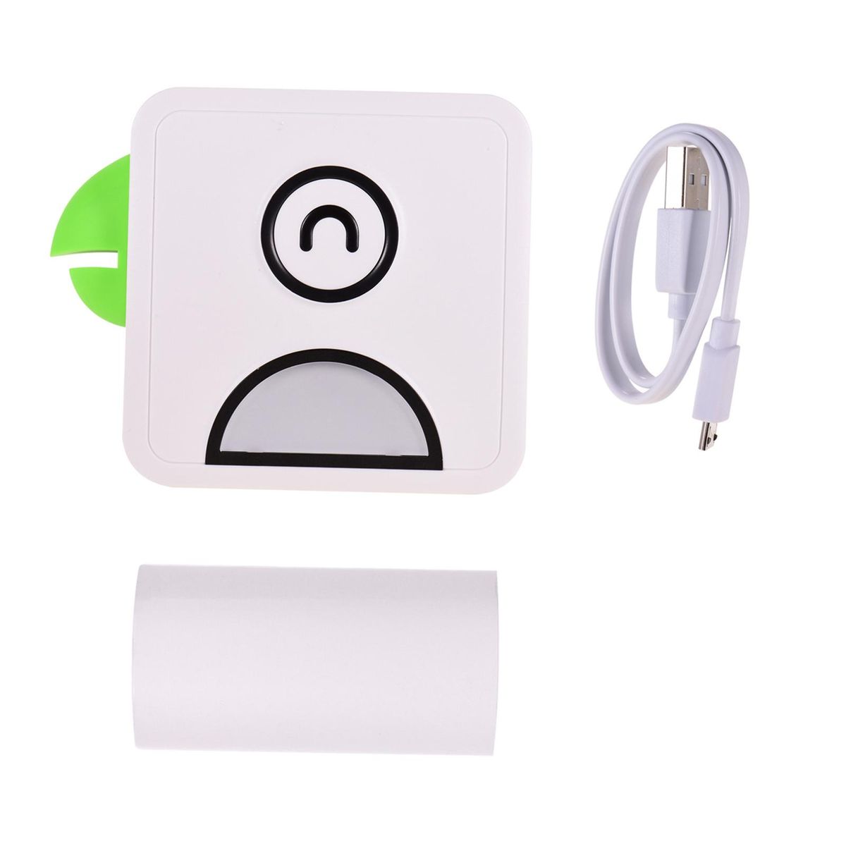 Poooli Pocket Thermal Printer 58mm Wireless BT Printer 300dpi with 1 Roll Thermal Paper for Printing Labels Lists Photos Making Journals Hand Account Planner Compatible with Android iOS
