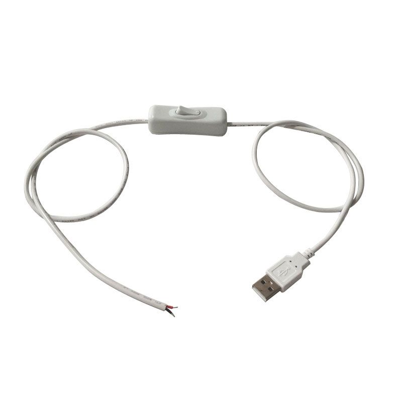 1M 5V USB Switch On Extension Cable Connector For LED Strip