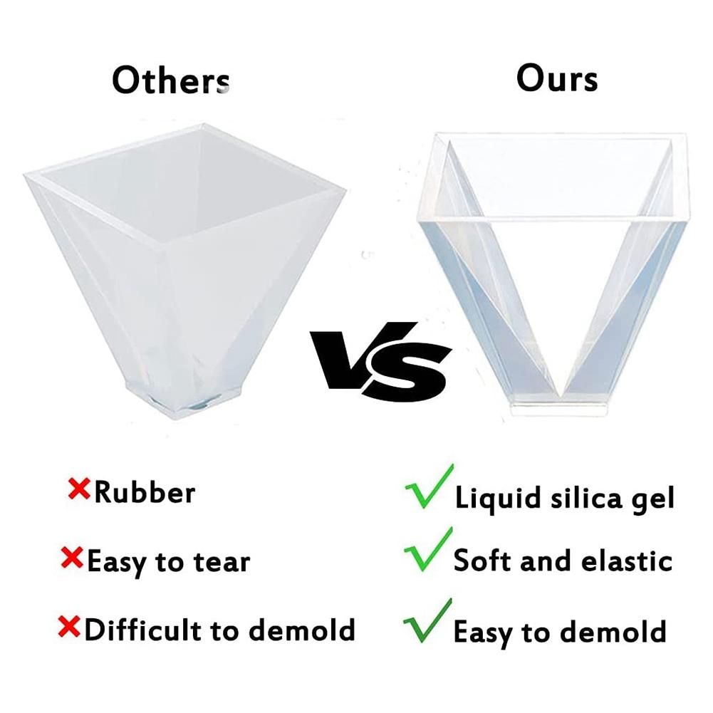Pyramid Resin Molds, Resin Casting Silicone Molds for DIY Me