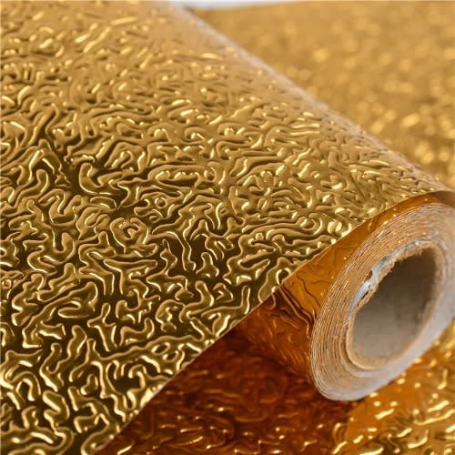 Oil-proof Self Adhesive Wall Stickers Antifouling High Temperature Aluminum Foil
