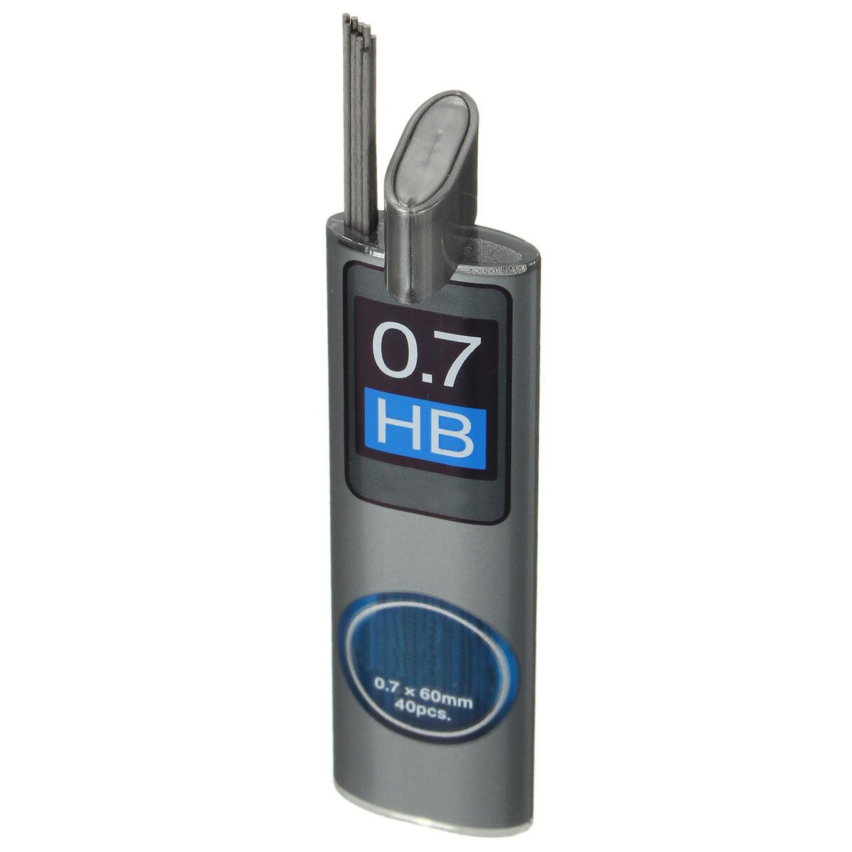 New 40 Leads Per Tube 0.7mm Black Refill Lead HB For Mechanical Pencil HB
