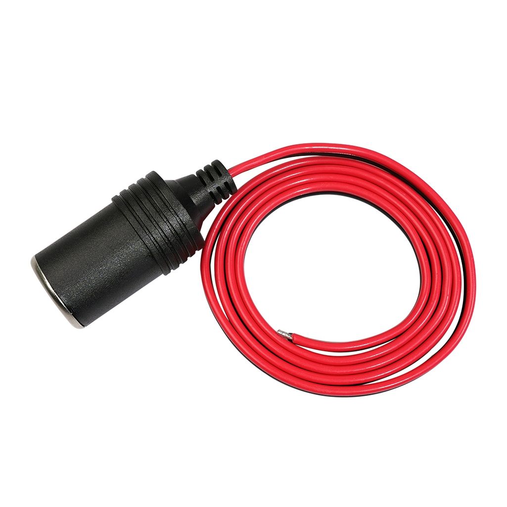 12-24V 10A DIY Soldered Charger Female Plug Socket, Cable Length:1m