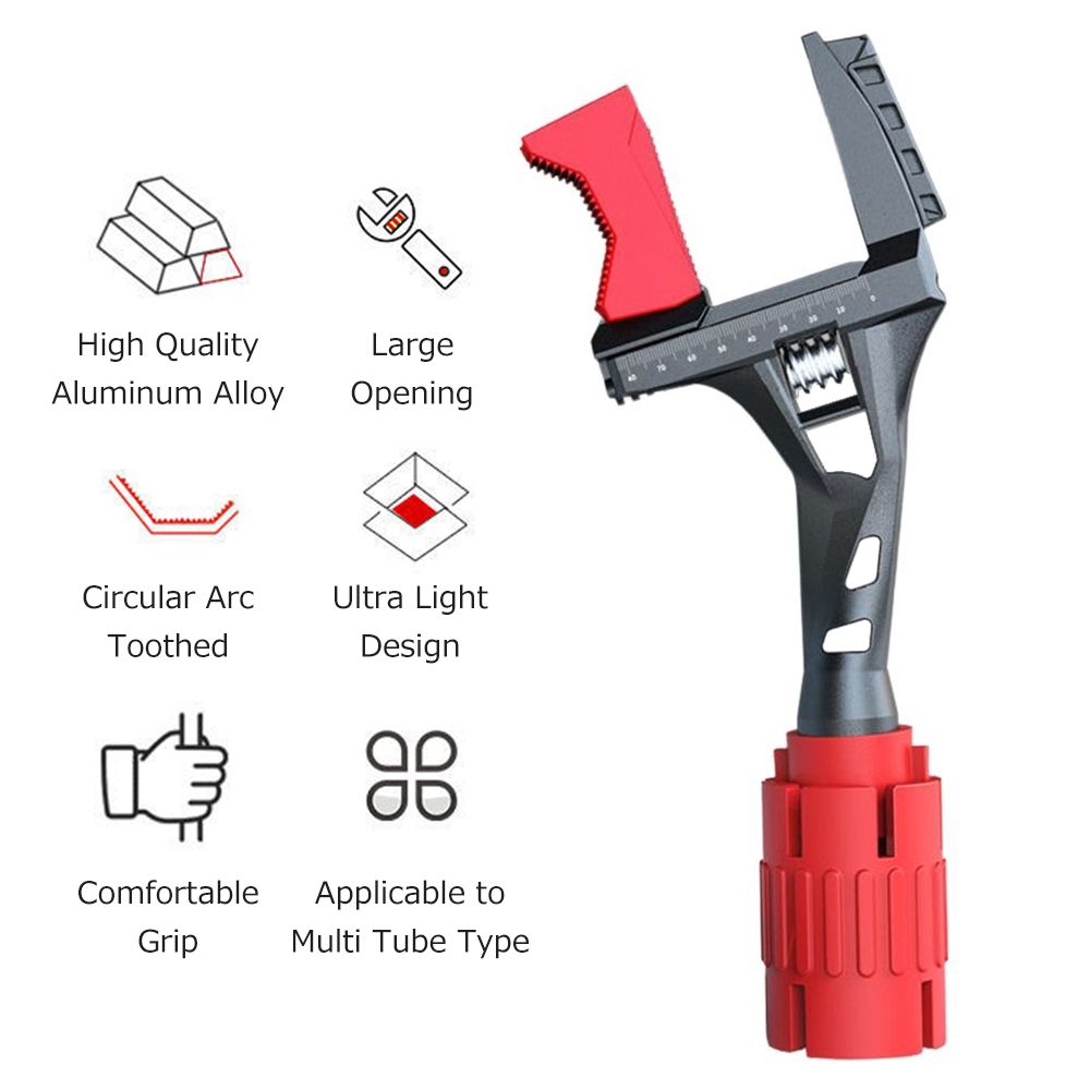 11~90mm Large Opening Bathroom Wrench Sink Wrench Spanner