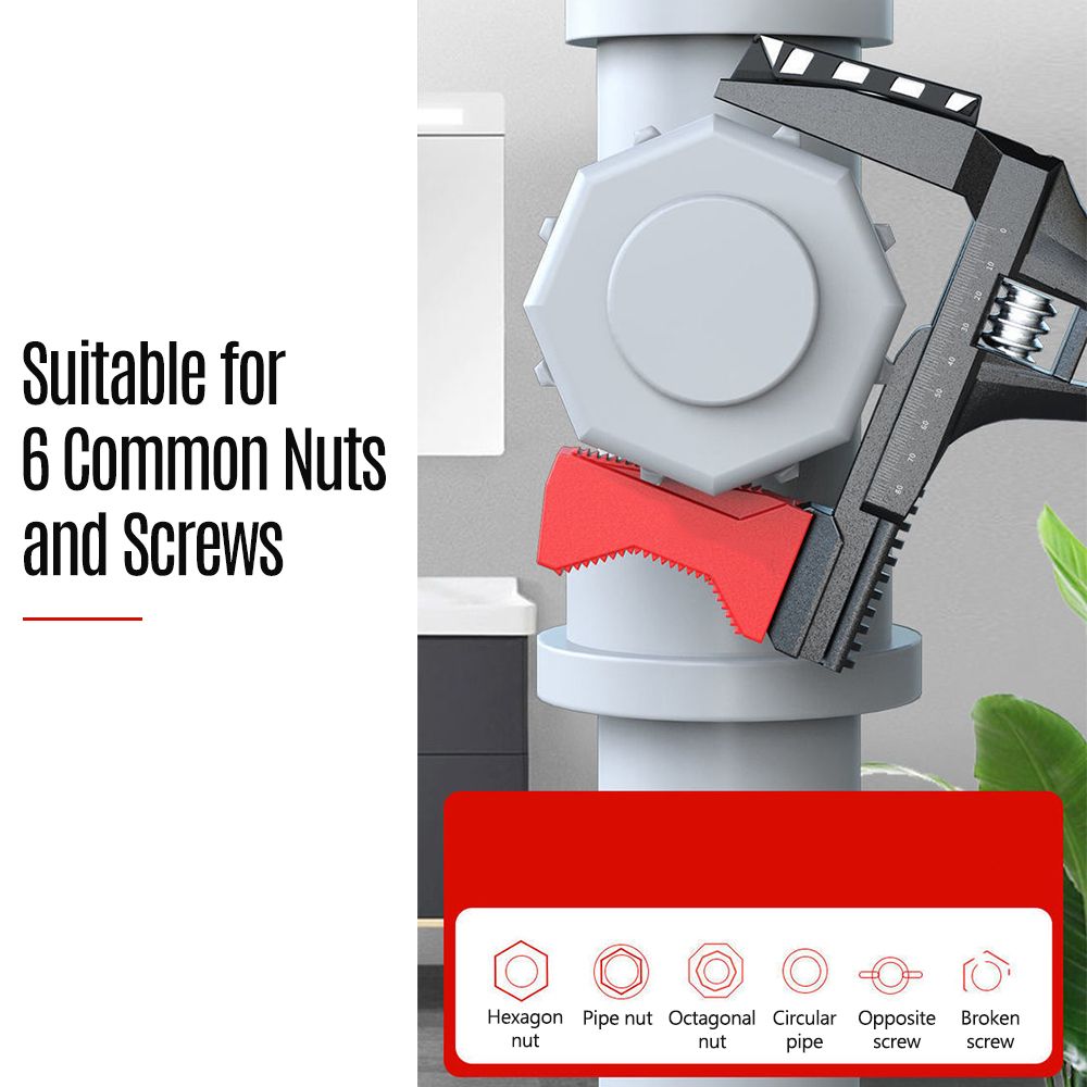 11~90mm Large Opening Bathroom Wrench Sink Wrench Spanner