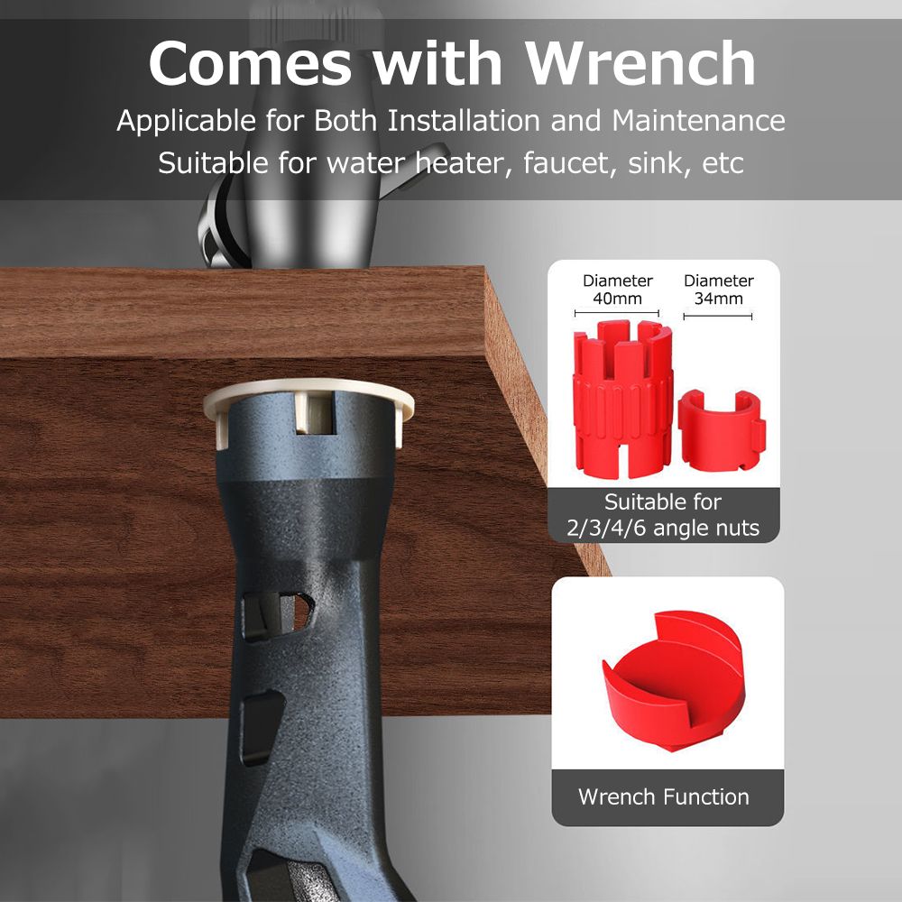 11~90mm Large Opening Bathroom Wrench Sink Wrench Spanner