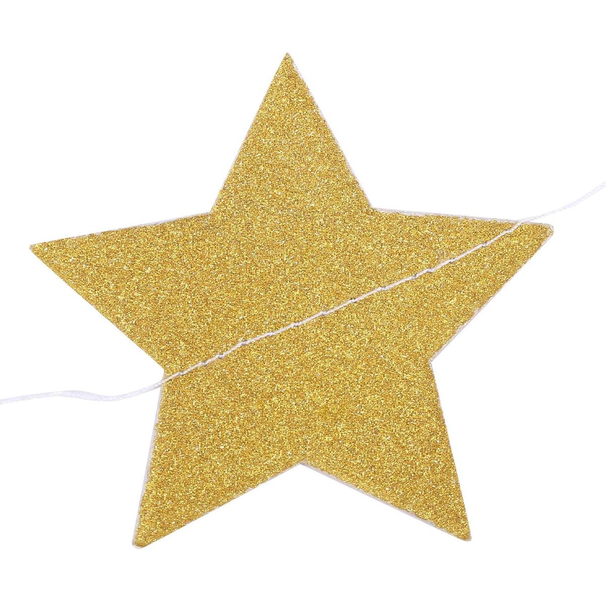 52 Feet Reflective Star Paper Star Bunting Banner 2.75