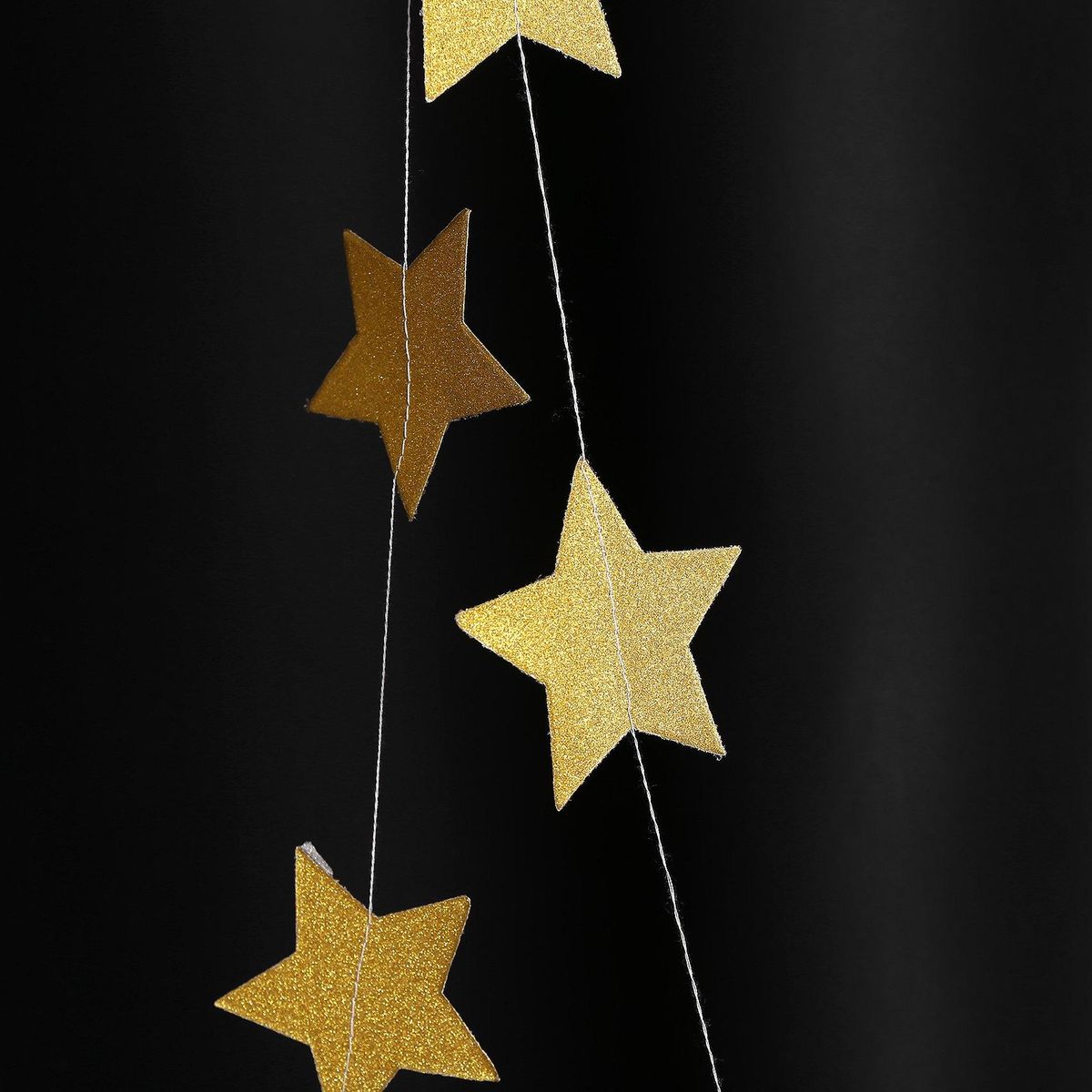 52 Feet Reflective Star Paper Star Bunting Banner 2.75