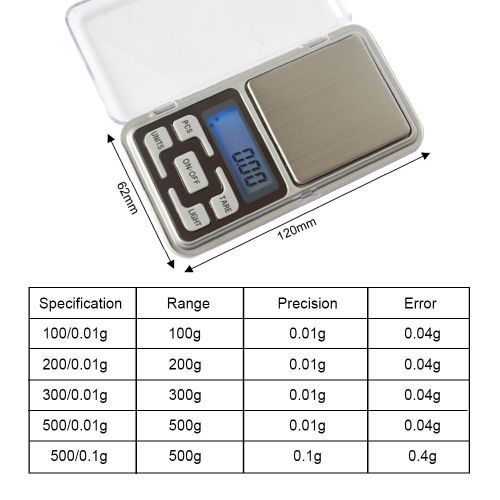 Mini Digital Scale Jewelry Gram Weight For Kitchen