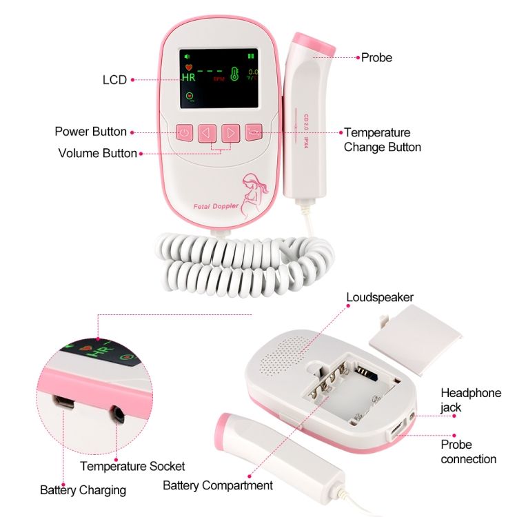 FD20P Baby Heartbeat Detector Monitor
